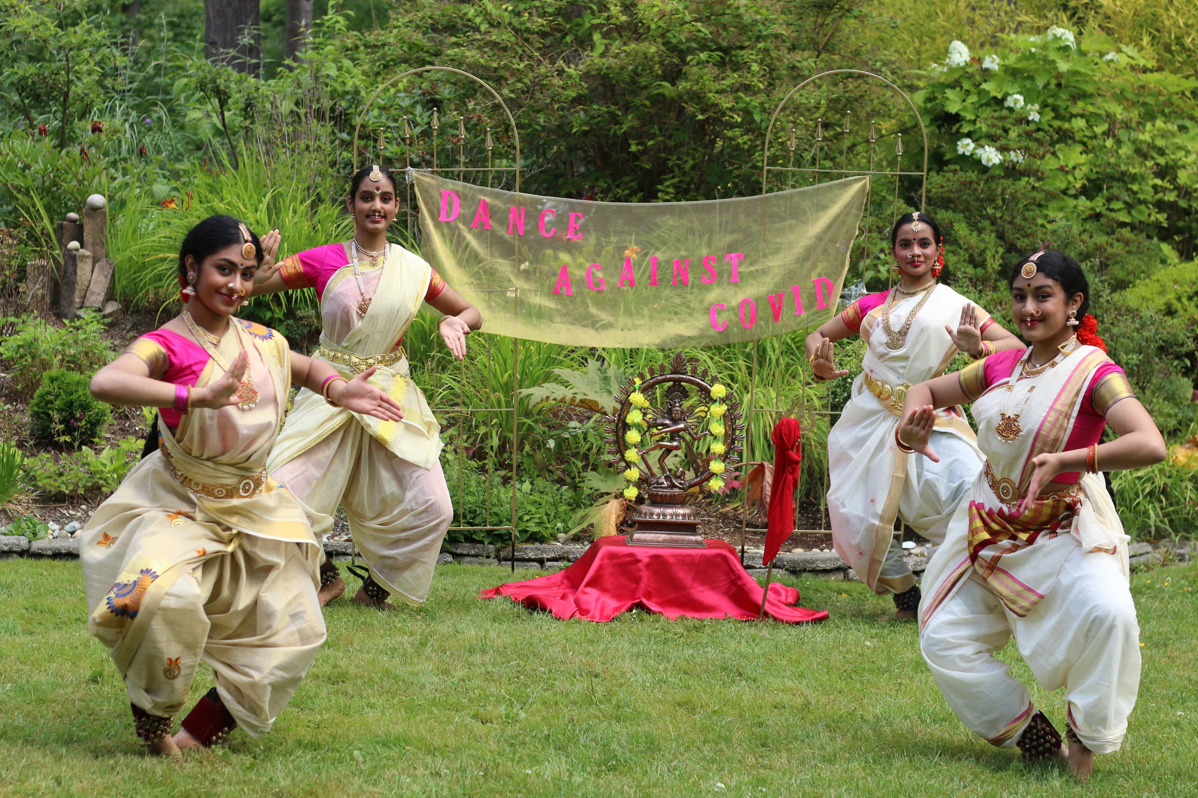 Dance performance outdoors